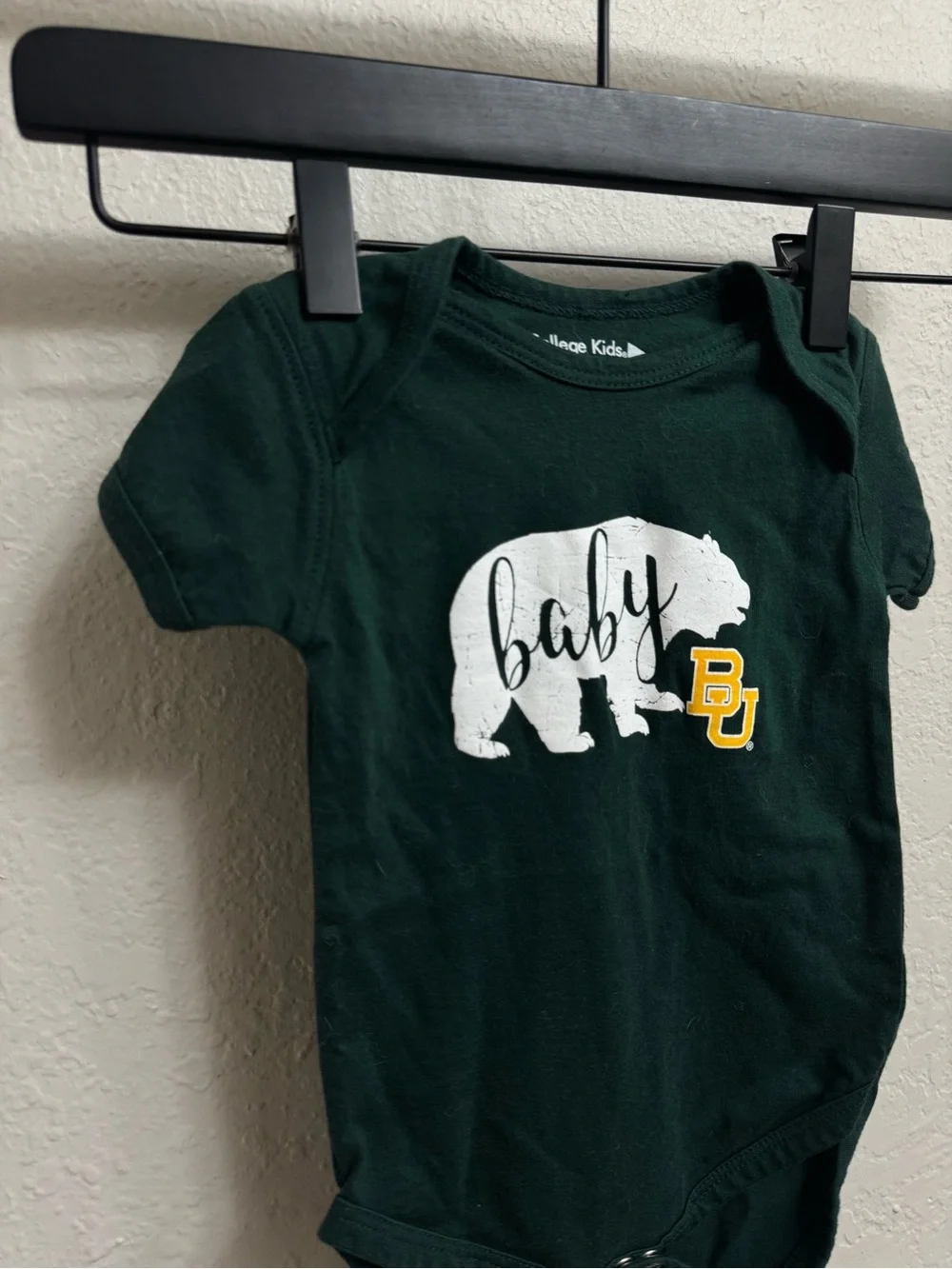 Baylor University Dark Green Baby Bodysuit